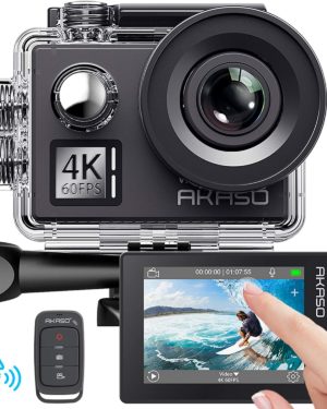 Caméra Action 4K 60FPS Étanche 20MP Écran Tactile WiFi